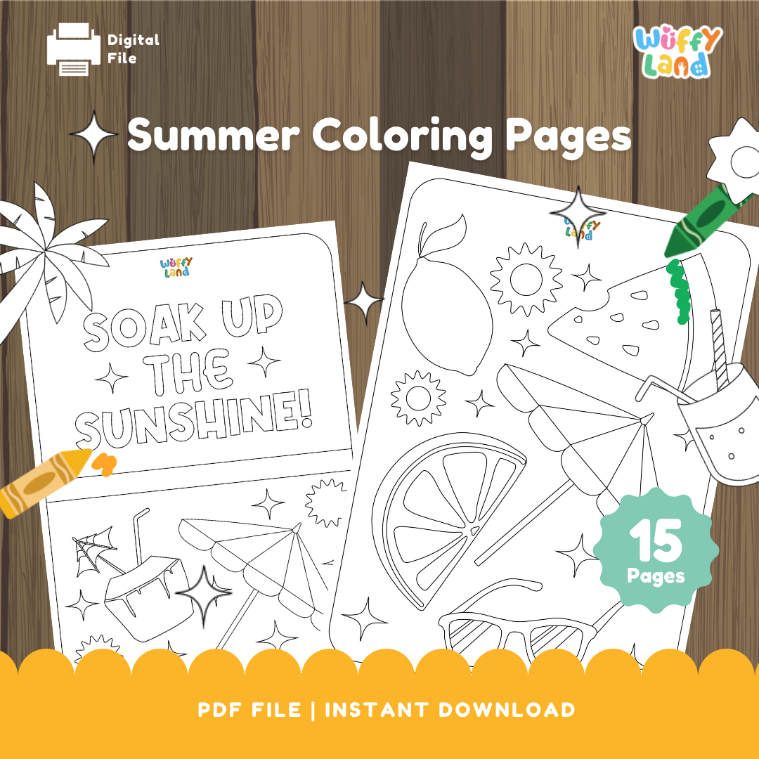 Summer Coloring Pages - Fun End-of-Year Activity for Kids!