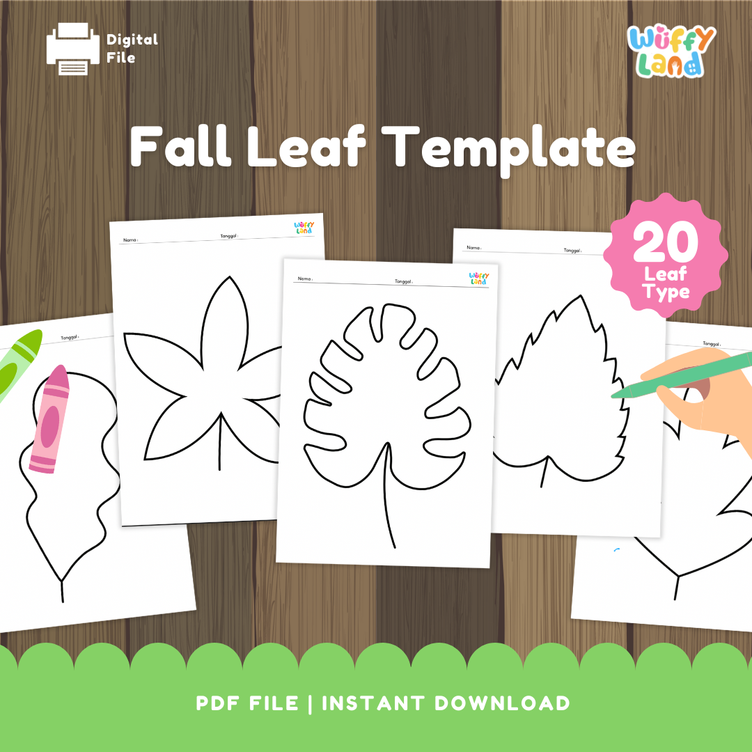 Fall Leaf Templates | Autumn Leaf Outlines for Crafts, Coloring &Classroom Activities