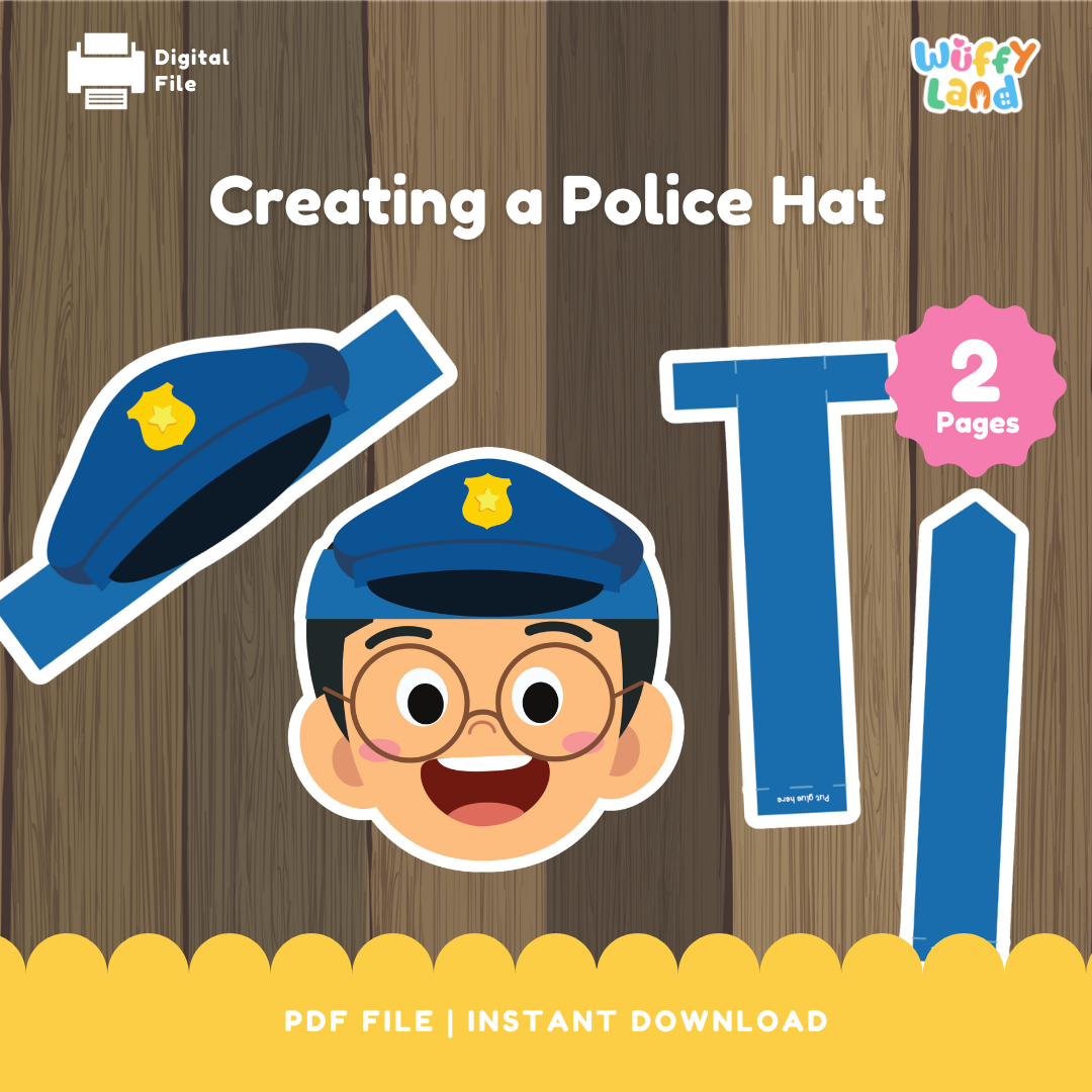 Police Hat Craft – Printable Role Play Activity