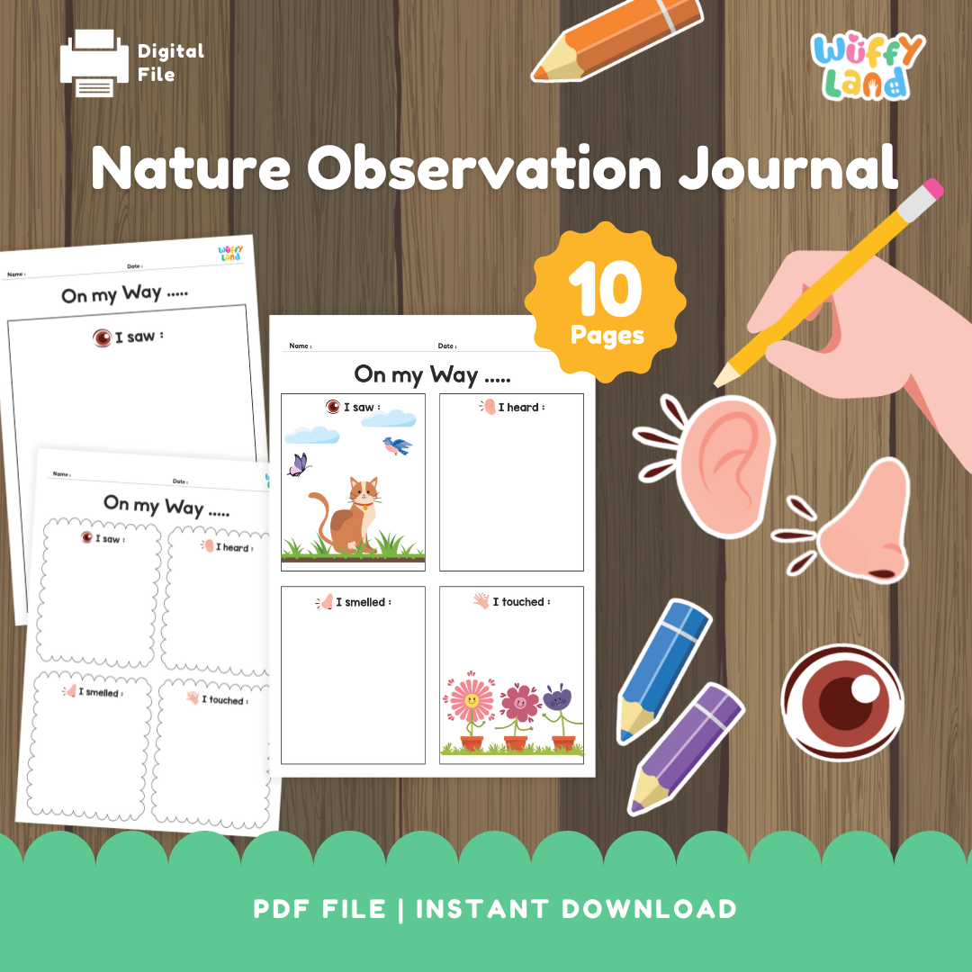 Nature Observation Journal for Kids - Printable Exploration Pages