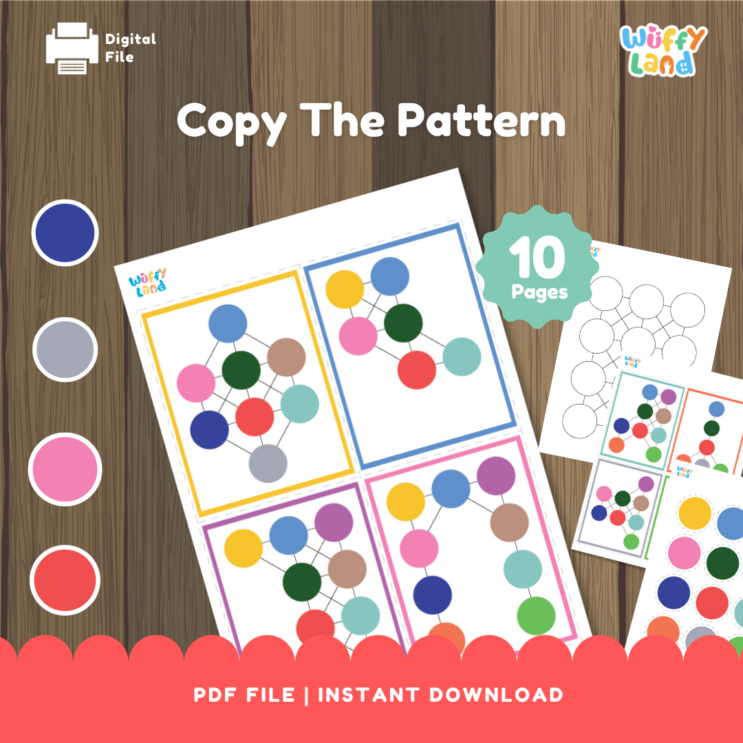 Copy the Pattern Game - Printable Activity for Kids - Fun and Educational PDF