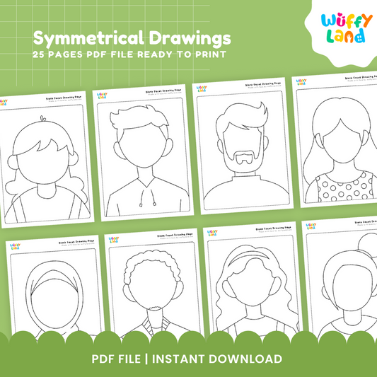 Blank Face Drawing Templates – Creative Expression Worksheets