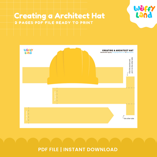 Architect Hat Craft – Printable Role Play for Kids