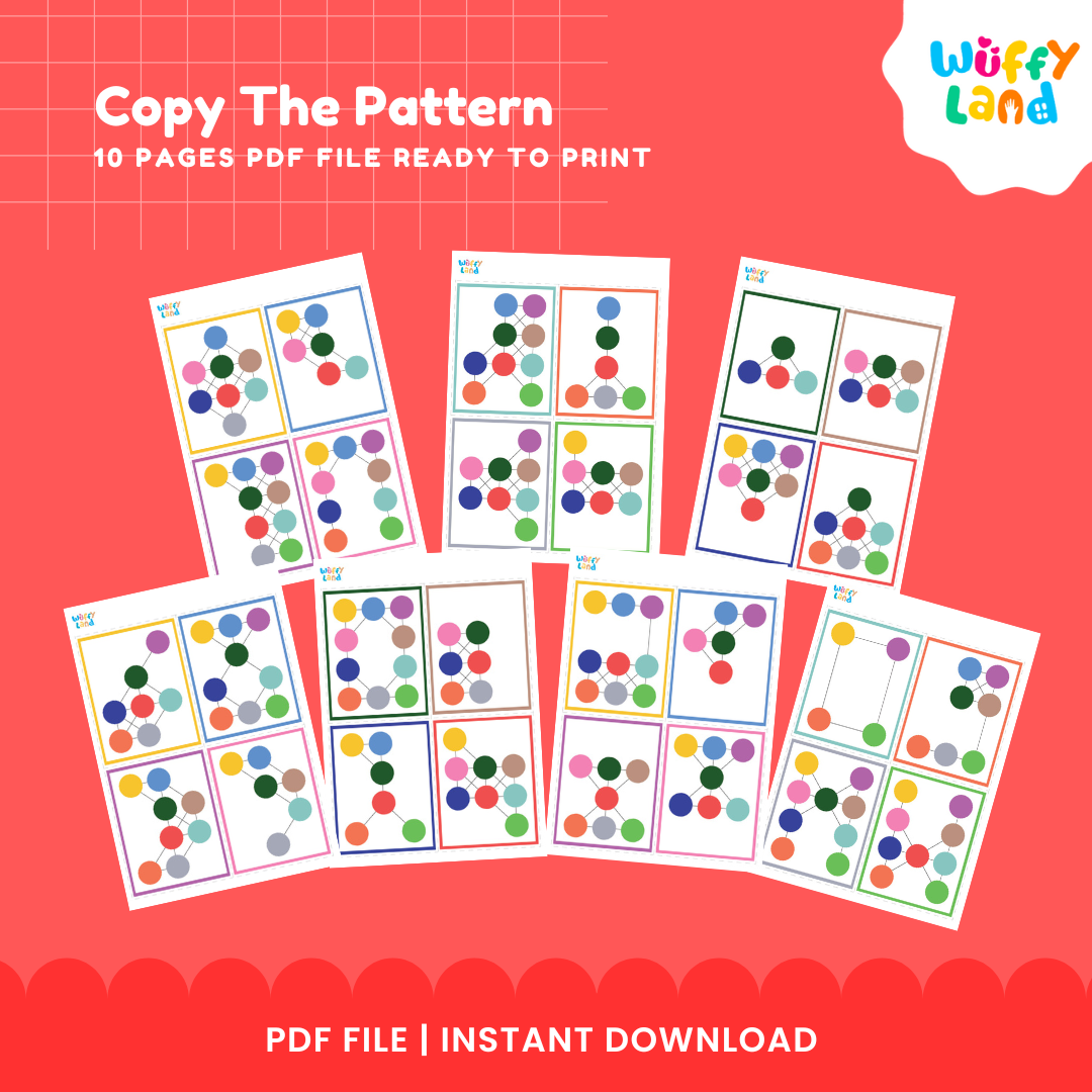 Copy the Pattern Game - Printable Activity for Kids - Fun and Educational PDF
