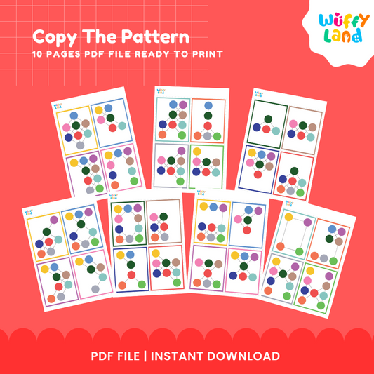 Copy the Pattern Game - Printable Activity for Kids - Fun and Educational PDF