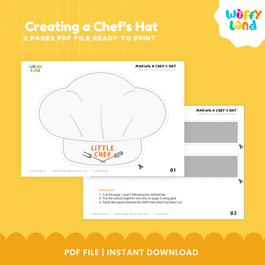 Chef Hat Craft – Printable Pretend Play Costume
