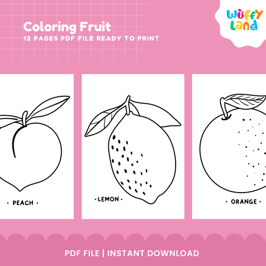 Coloring Fruit Coloring Pages – Fun & Educational Worksheets