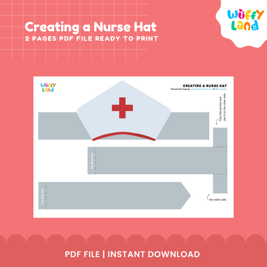 Nurse Hat Printable – Pretend Play Costume for Kids