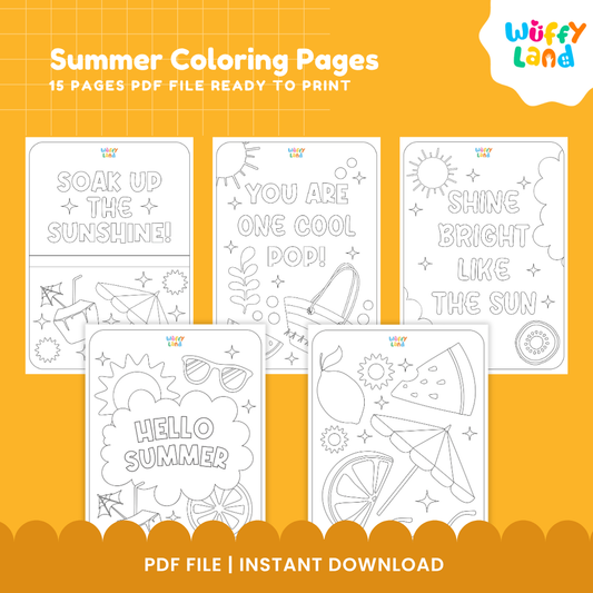 Summer Coloring Pages - Fun End-of-Year Activity for Kids!