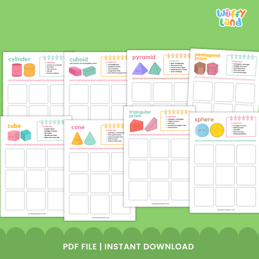 3D Shape Sort with Real Images - Hands-On Geometry Sorting Activity