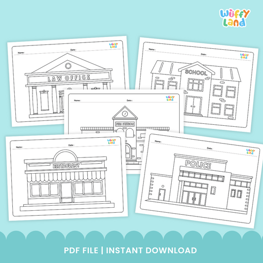 Community Helper Worksheet - Coloring Pages & Activities