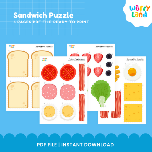 Sandwich Puzzle – Create & Match Your Own Sandwiches