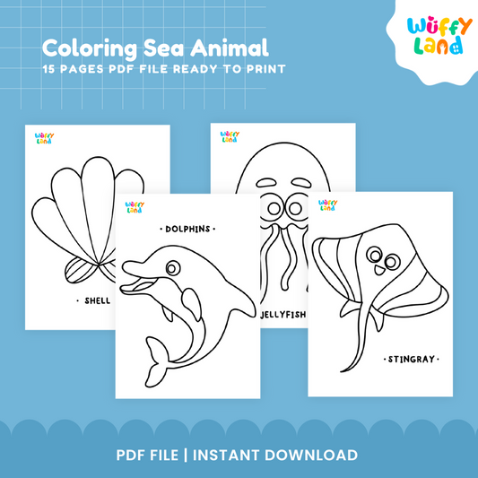 Sea Animal Coloring Pages – Ocean Creatures to Color