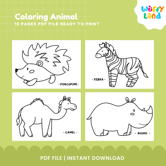 Animal Coloring Pages – Fun Printable for Kids
