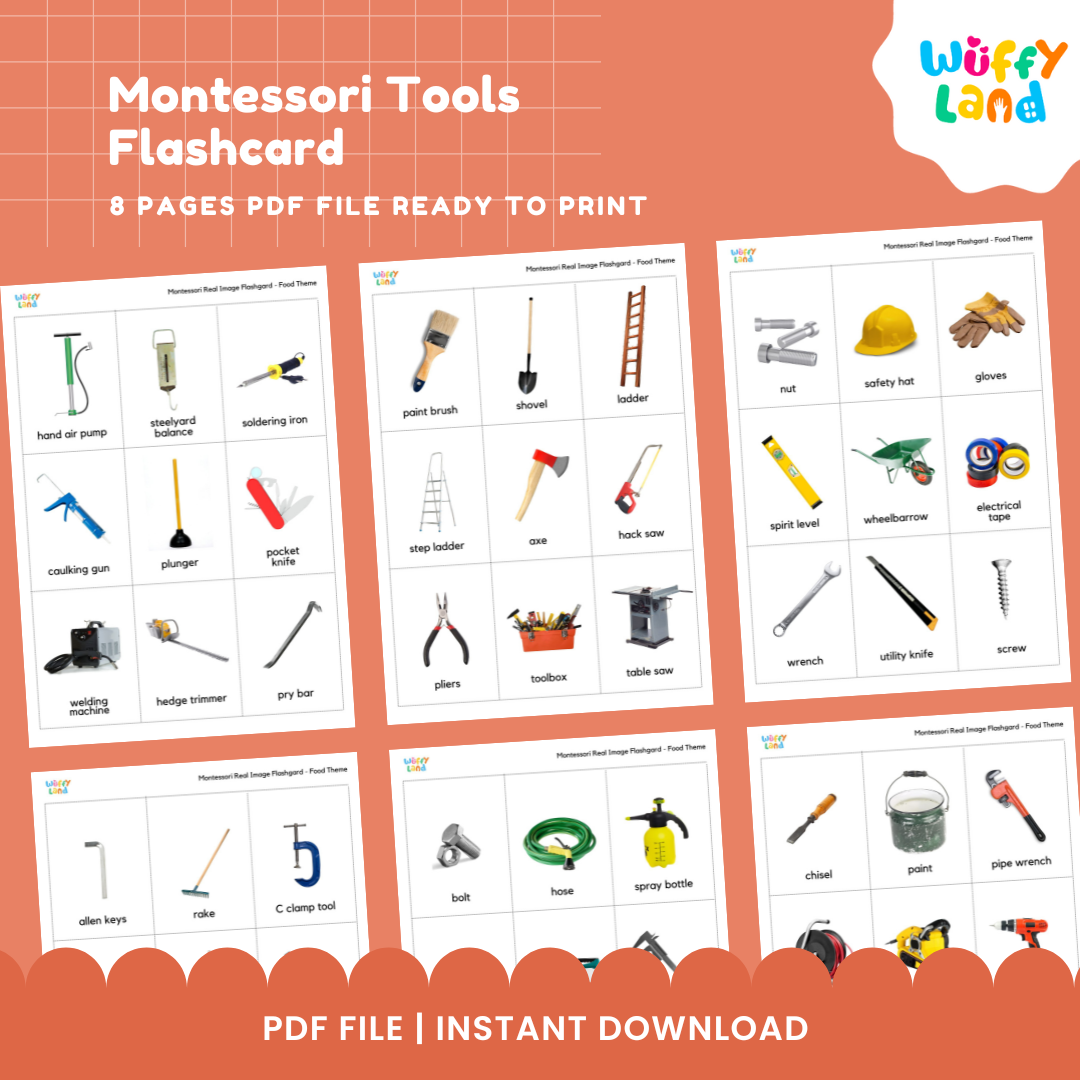 Montessori Tools Flashcard