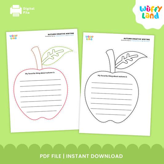 Autumn Creative Writing Fall Craft Shape Writing Templates