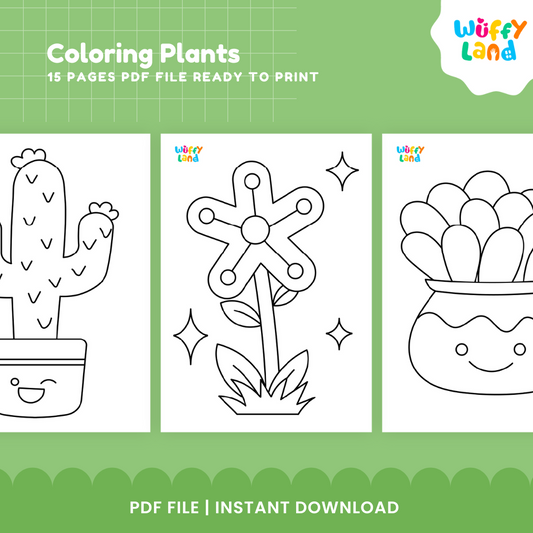 Plant Coloring Pages – Fun Printable for Nature Lovers