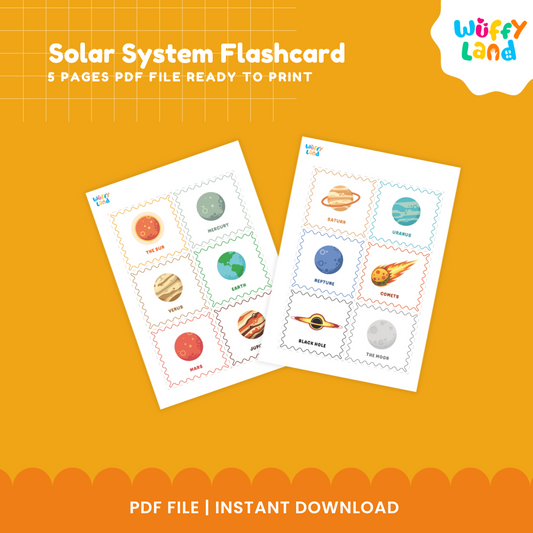 Solar System Flashcards - Planets and Space Learning for Kids