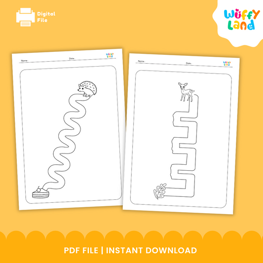 Fall Fine Motor Pencil Control Maze Occupational Therapy Activity Special Educate