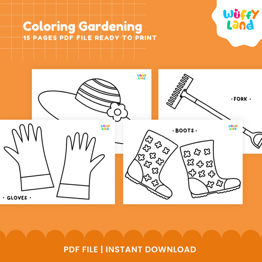 Gardening Coloring Pages – Printable Planting Activities