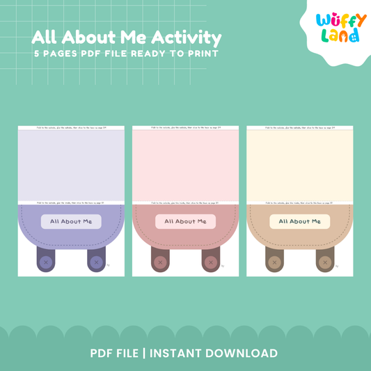 All About Me Activity Bag Edition | Back to School Craft & Writing Prompts