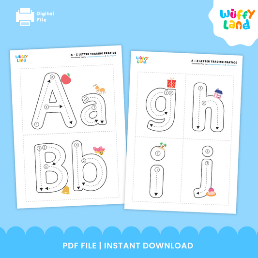 Alphabet Writing Letters Tracing and Print Worksheets