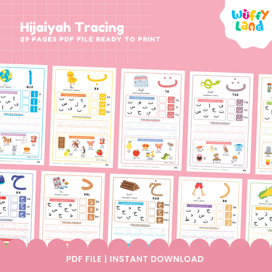 Hijaiyah Tracing Worksheets – Arabic Alphabet Practice