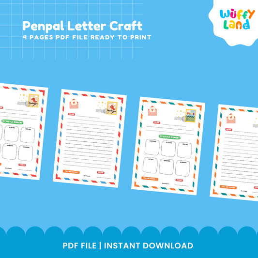 Penpal Letter Craft Printable - Writing Activity for Kids