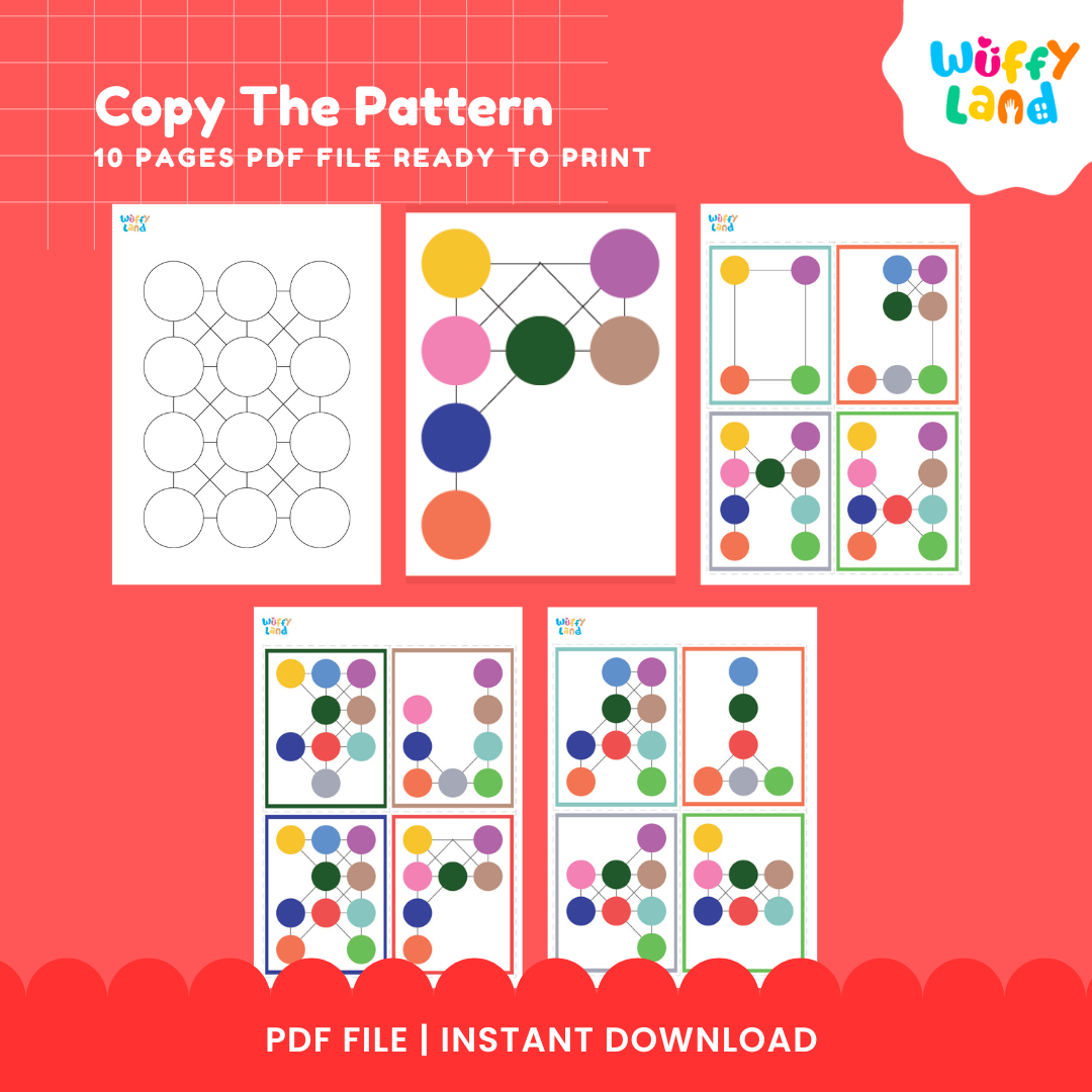 Copy the Pattern Game - Printable Activity for Kids - Fun and Educational PDF
