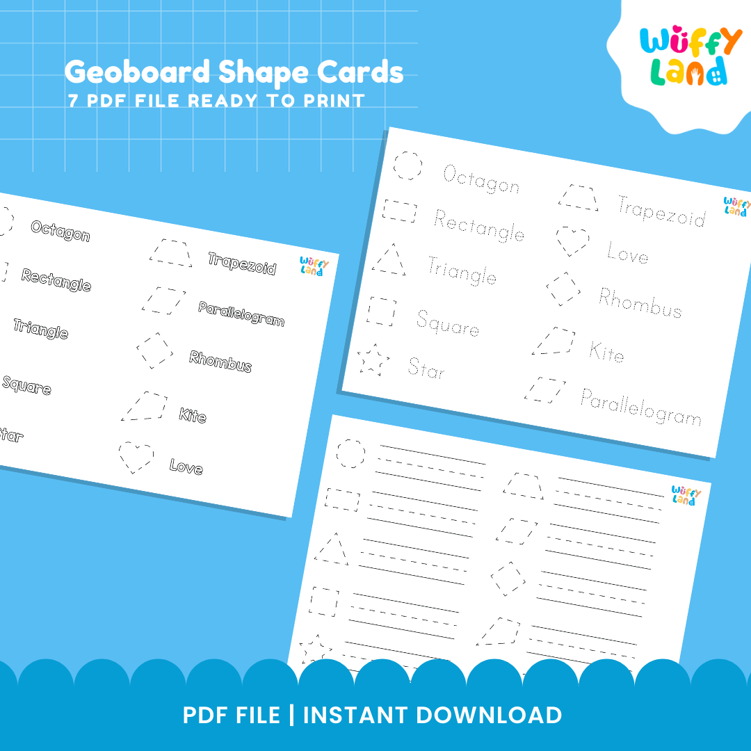 Geoboard Shape Cards โ 2D Shape Activities for Fine Motor Skills & Geometry Learning