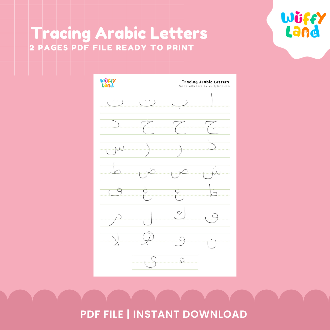 Tracing Arabic Letters