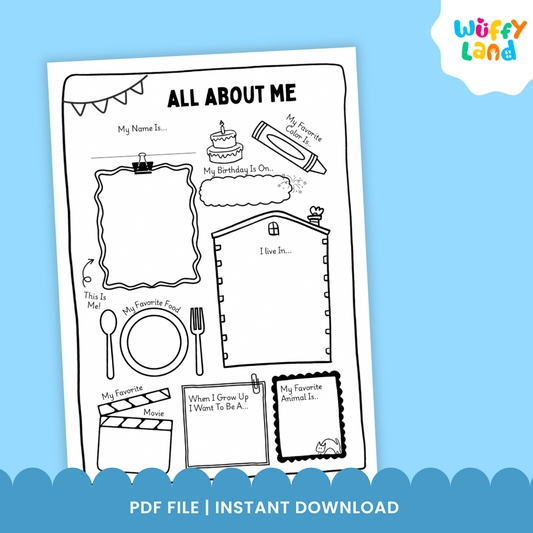 All About Me Worksheet - Student Info Sheet Back to School