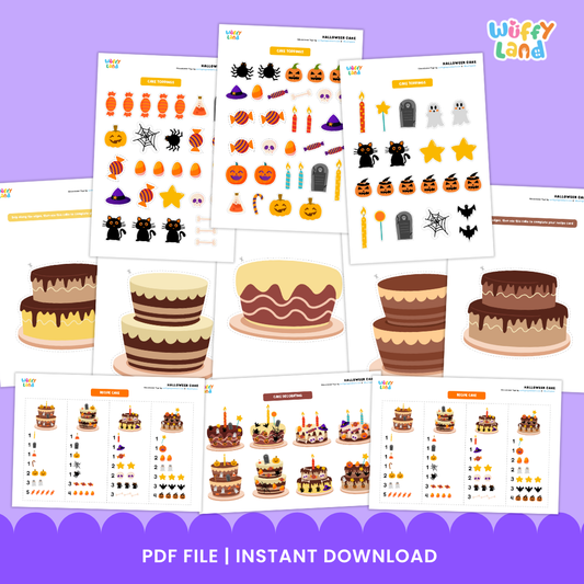 Let’s Make Halloween Cake – Fun Hands On Activity Pack for Math Center
