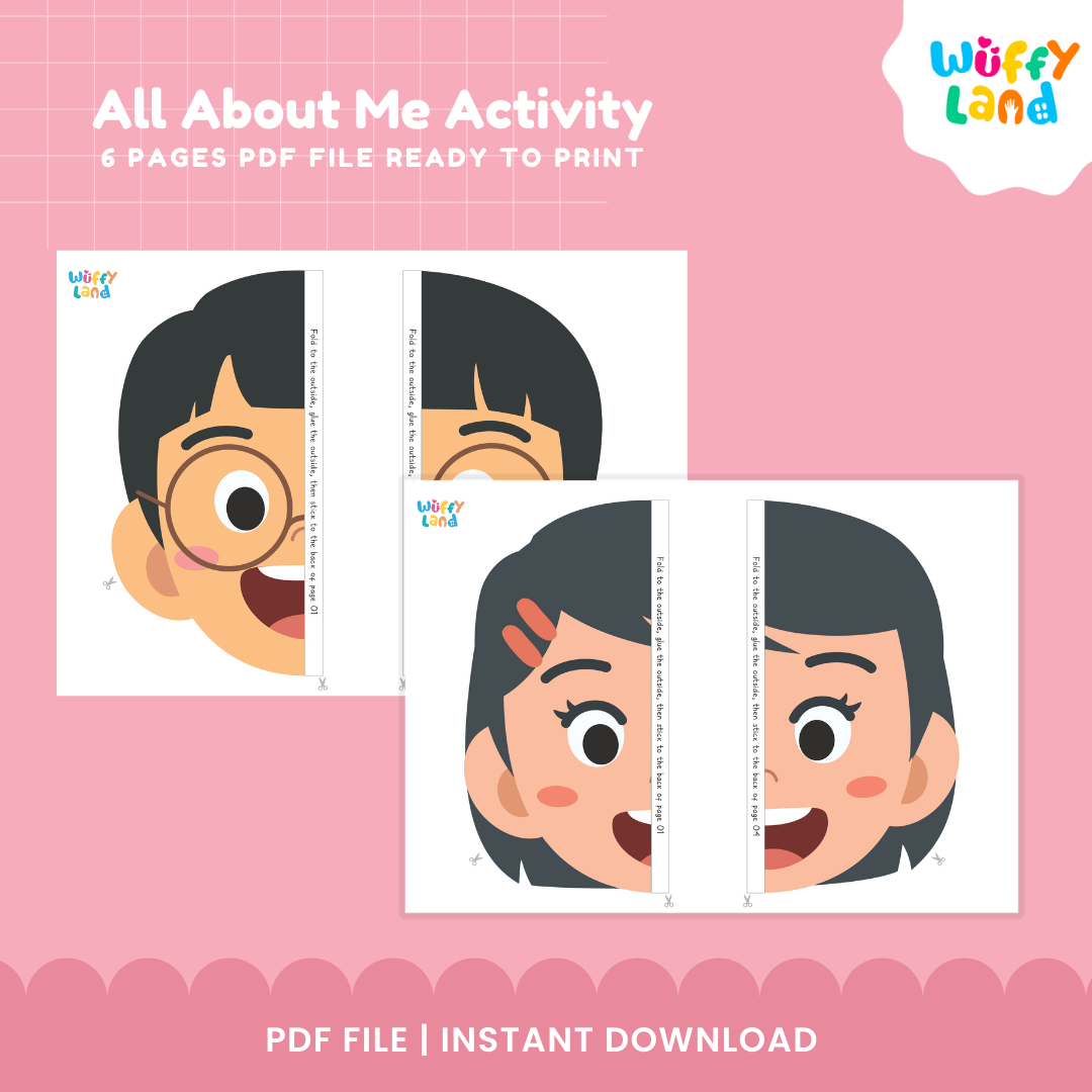 All About Me Activity (Face Edition) - Back to School - Self Portrait & Identity Craft
