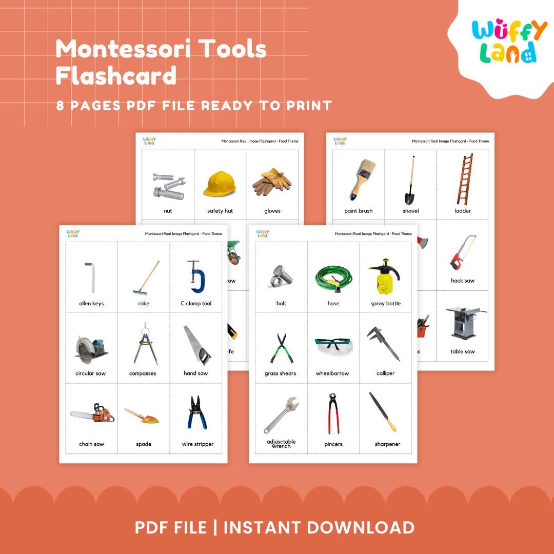 Montessori Tools Flashcard