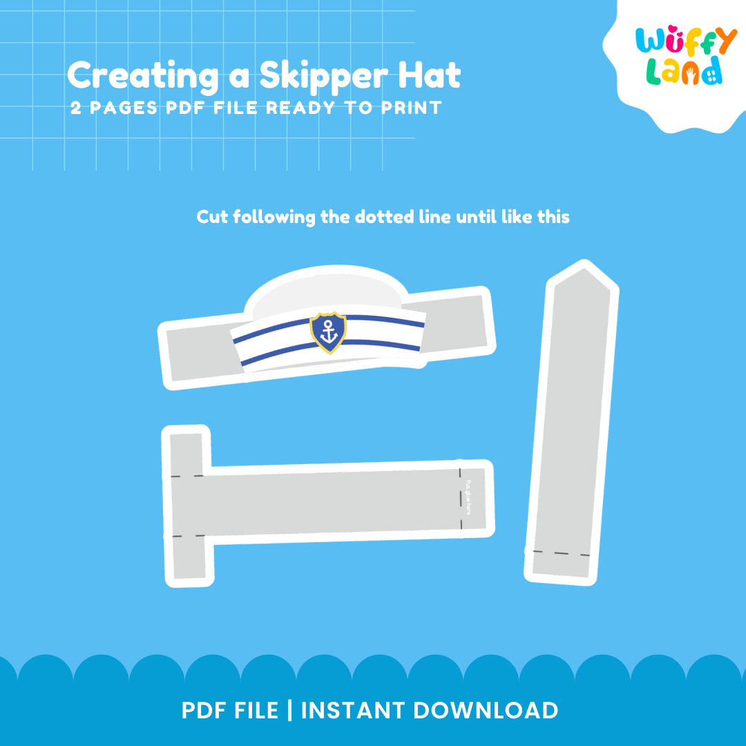 Skipper Hat Craft – Printable Sailor Pretend Play Hat