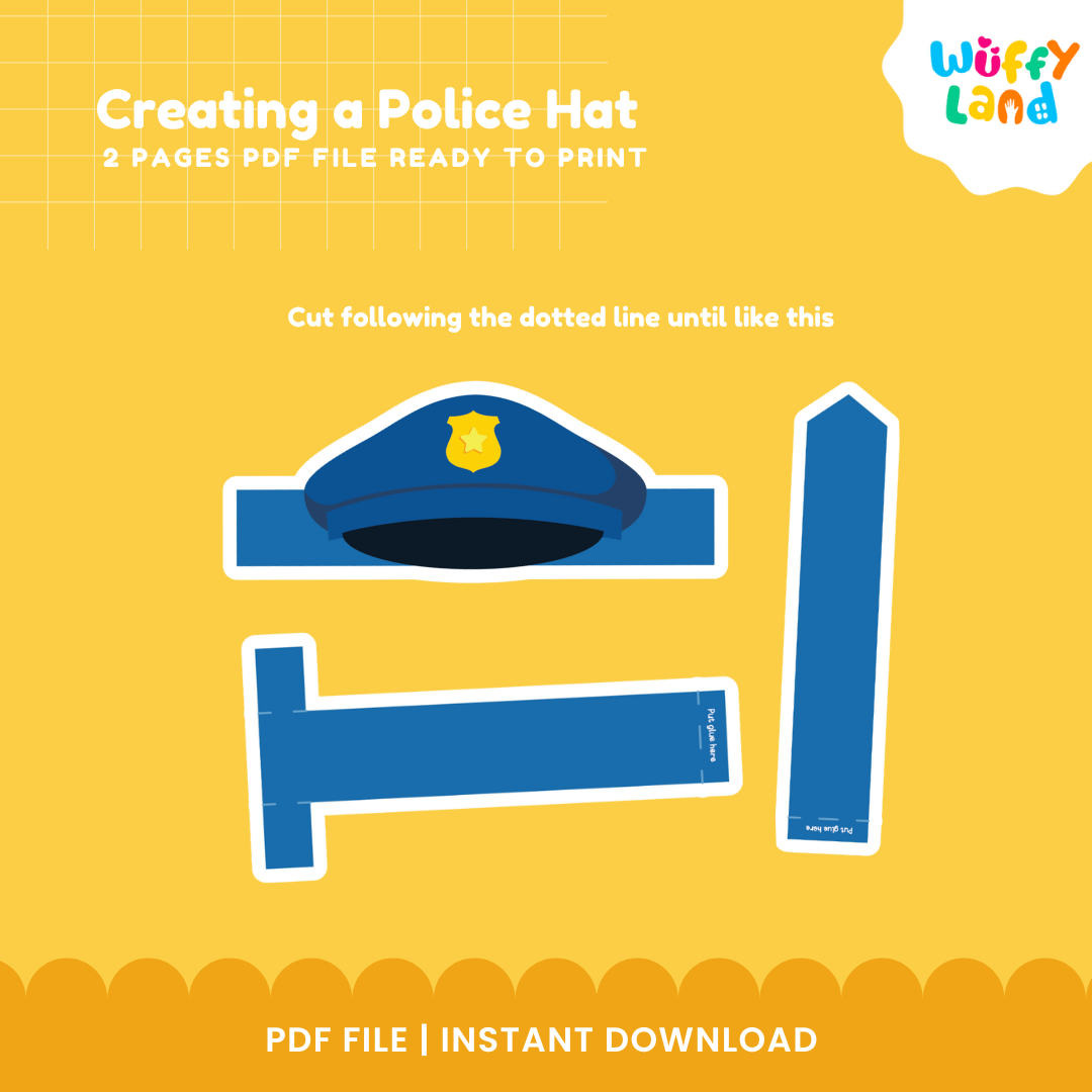 Police Hat Craft – Printable Role Play Activity