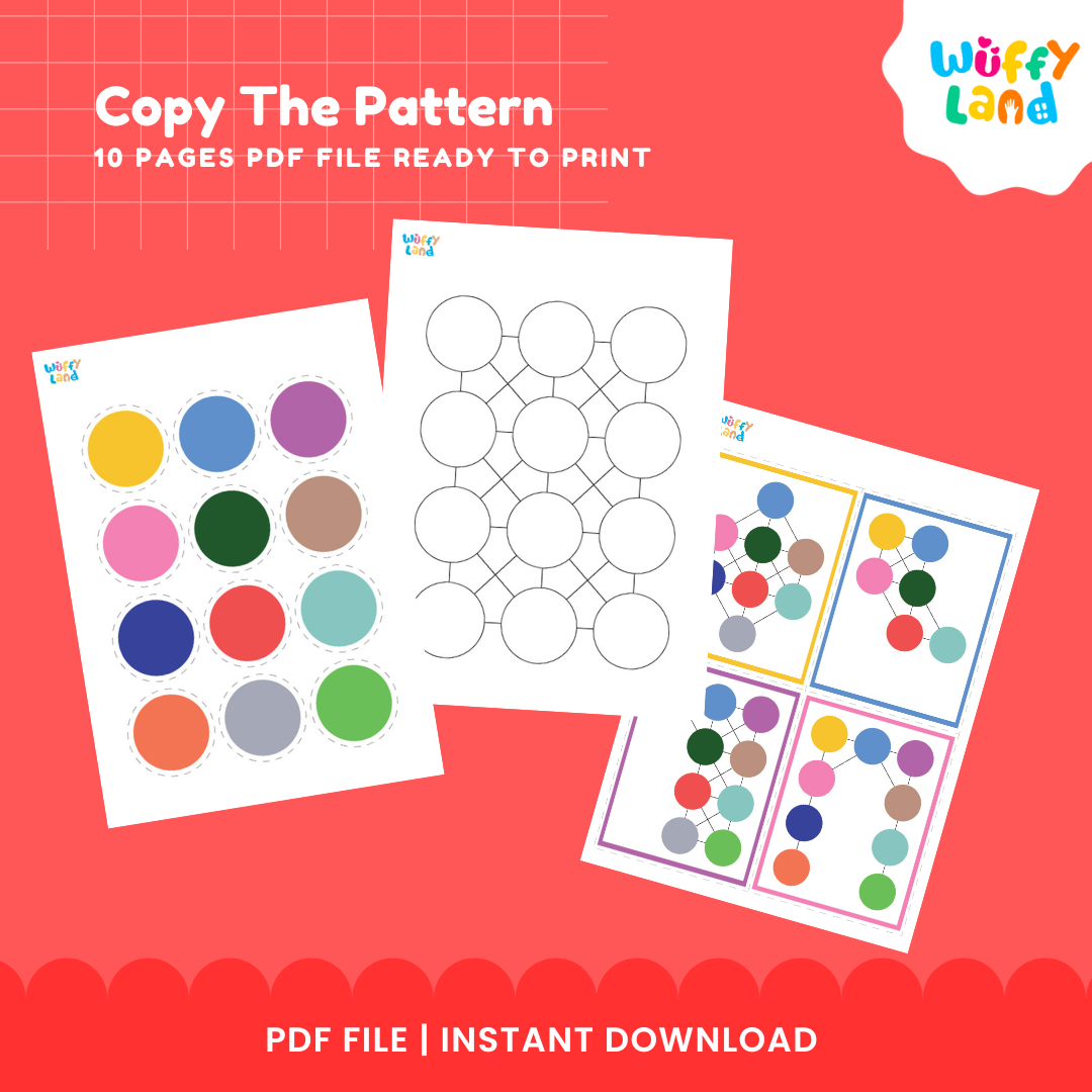 Copy the Pattern Game - Printable Activity for Kids - Fun and Educational PDF