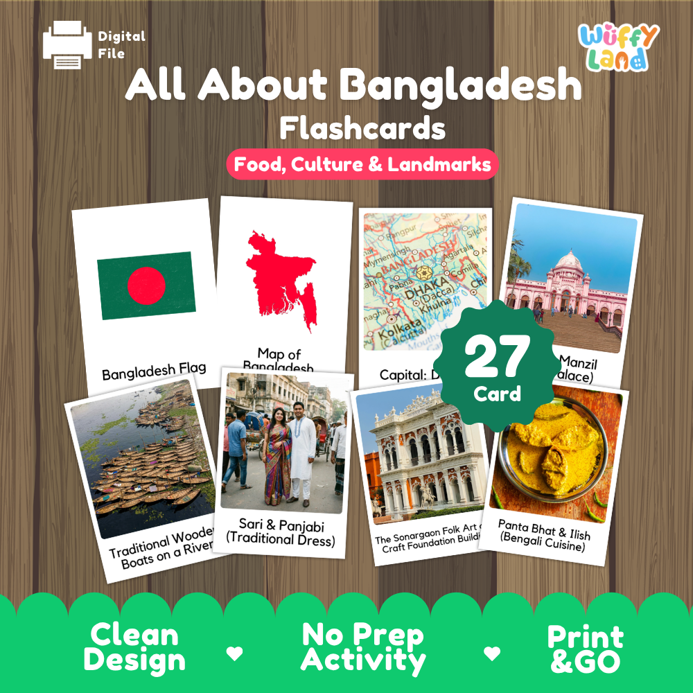 Bangladesh Geography Activity Bundle Country Research Posters Flashcards