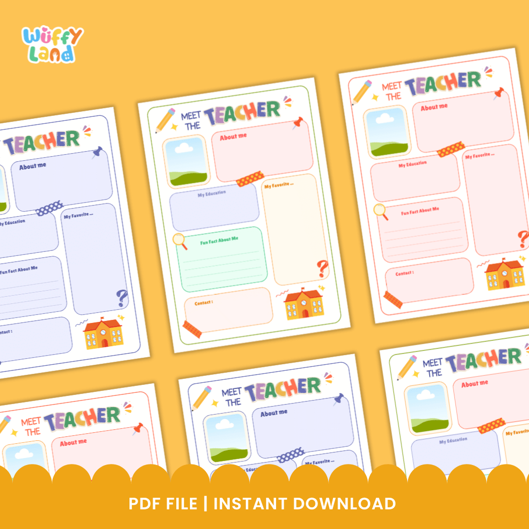 Meet the Teacher Letter Template Back to School Editable in Canva Printable