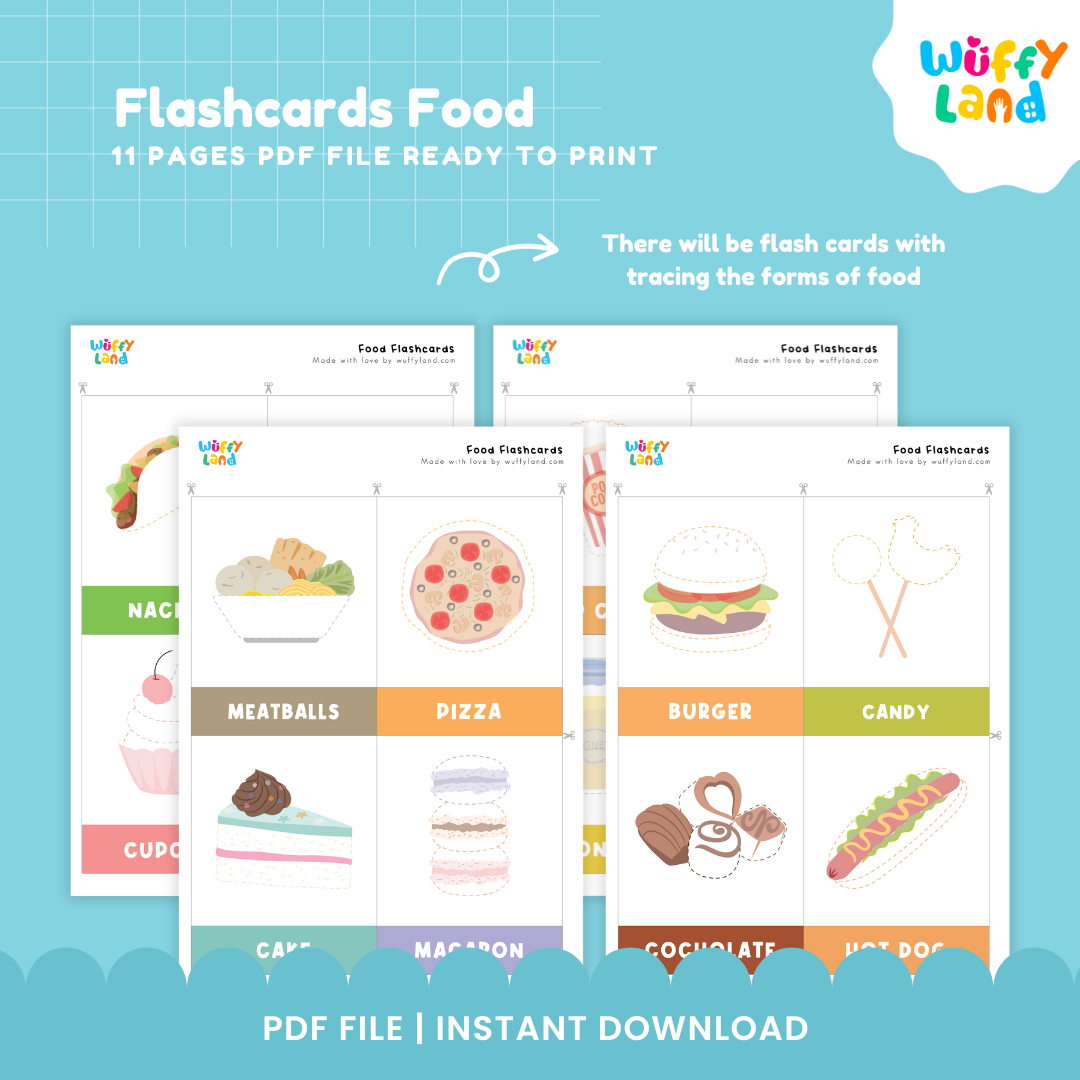 Flash cards Food