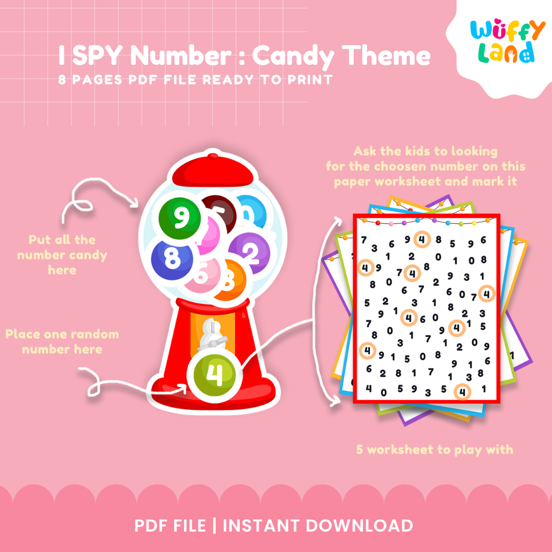 I Spy Numbers – Candy-Themed Printable Counting Activity