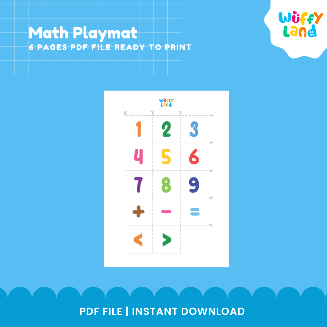 Math Playmat for Kids – Hands-On Math Activities - Addition, Subtraction, & Comparison
