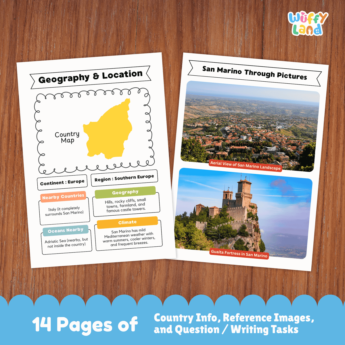 San Marino Country Research Project | Europe Geography Study | Social Studies