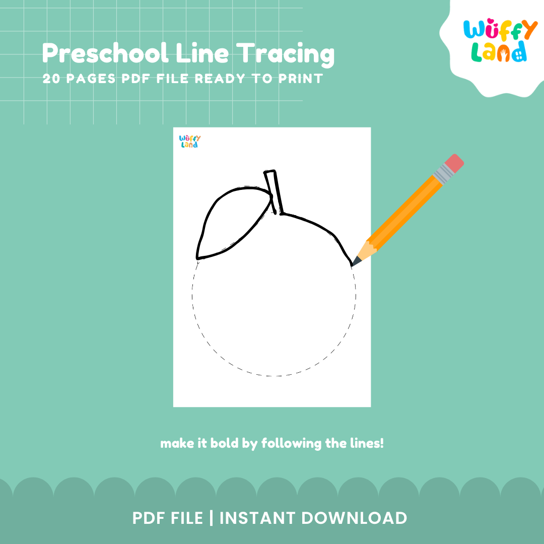 Preschool Line Tracing Worksheets – Tracing Shapes & Lines