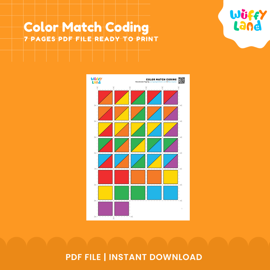 Color Match Coding Activity for Kids β Fun Learning with Early Coding Concepts!