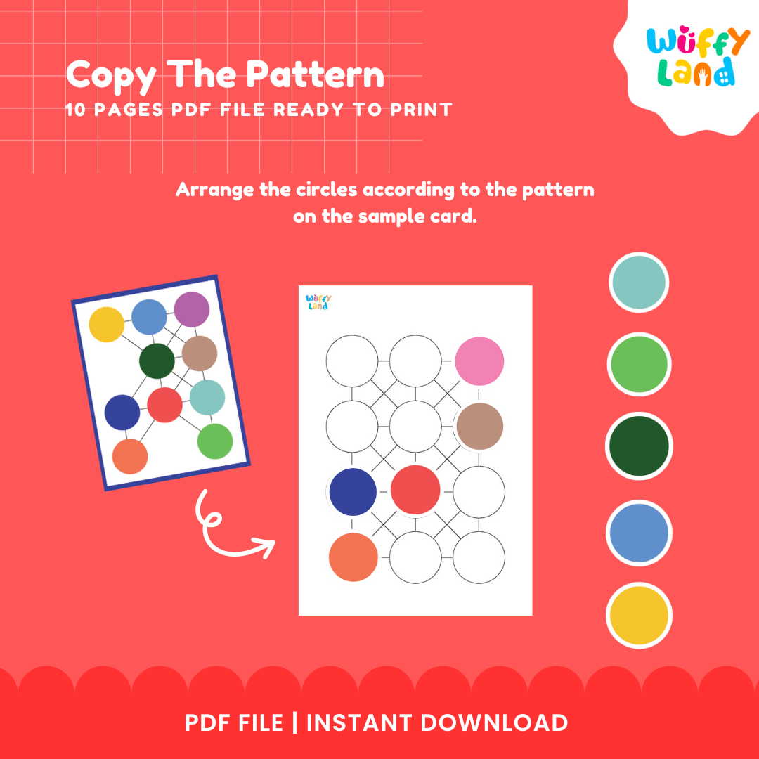 Copy the Pattern Game - Printable Activity for Kids - Fun and Educational PDF