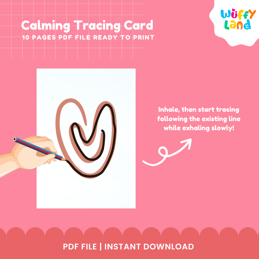 Calming Tracing Cards - 40 Pages PDF for Relaxation and Fun