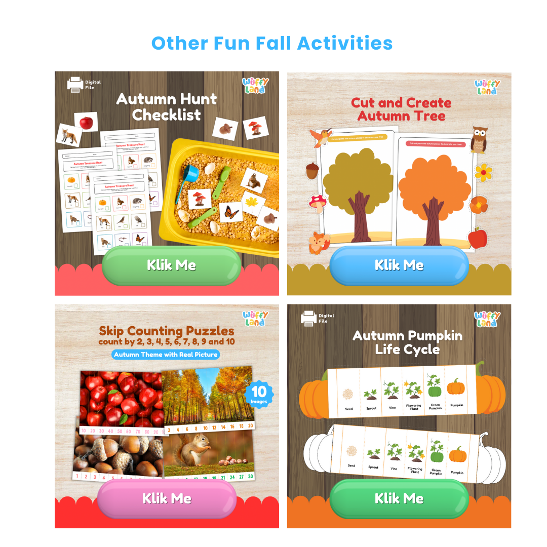 Autumn Coloring Pages - Fall Coloring Sheets for Kids - Printable Fall Activities