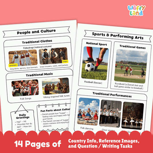 DENMARK Country Study | Geography Research Project & Printable Worksheets